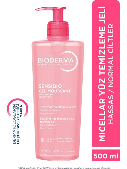 Sensibio Foaming Gel Hassas ve Normal Ciltler Durulanan Micellar Yüz Temizleme Jeli 500 ml ürün görseli 1