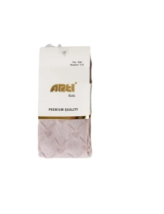 Artı Kalp Kabartmalı Kız Külotlu Çorap 340023 Asorti ürün görseli 1