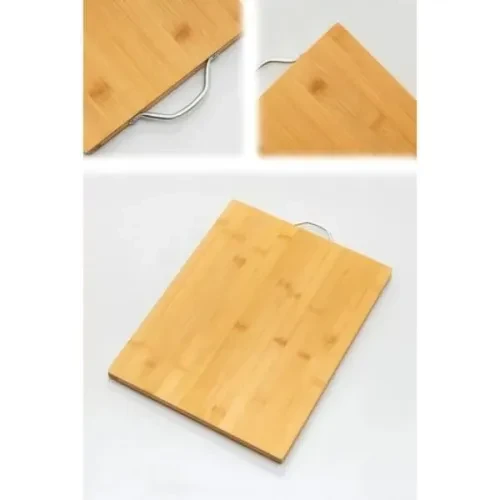 Metal Saplı Bambu Kesim Panosu - Resim 3