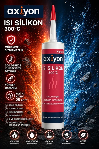 axiyon kırmızı ısı silikonu ürün görseli 1