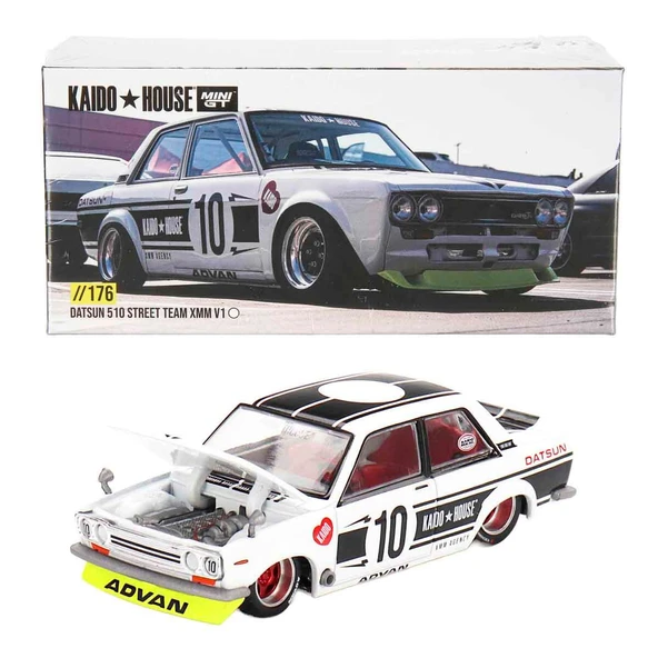 MİNİ GT 1:64 Kaido House Datsun 510 Street Team Xmm V1 176 ürün görseli 1