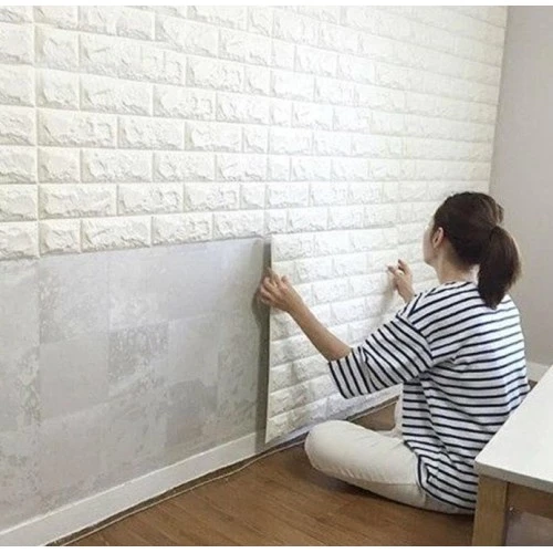3D Tuğla Desenli Kendinden Yapışkanlı Duvar Paneli 58x38 cm ürün görseli 1