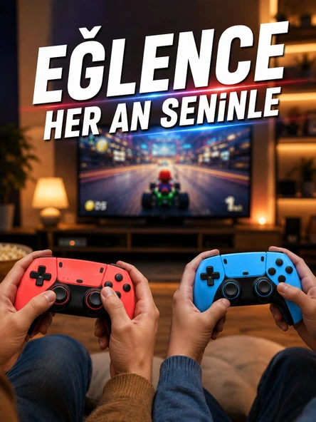 Retro Oyun Konsolu HDMI Destekli Kablosuz Oyun Kolu ile Oyun Keyfi ürün görseli 1