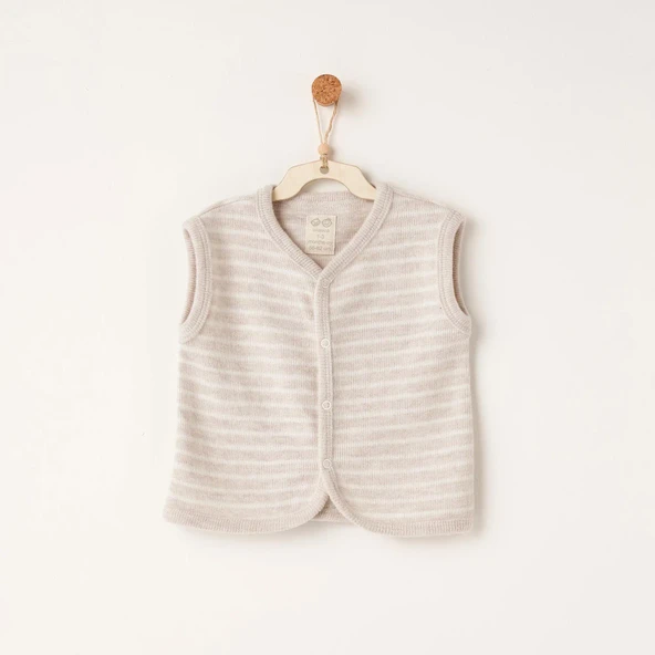 Andywawa AC26221 Casual Yelek Beige ürün görseli 1
