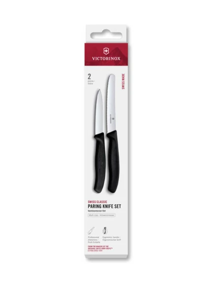 VCT-7613329191842-VT 6.7113.2-Victorinox 6.7113.2 Swiss Classic 2li Bıçak Set, Siyah ürün görseli 1