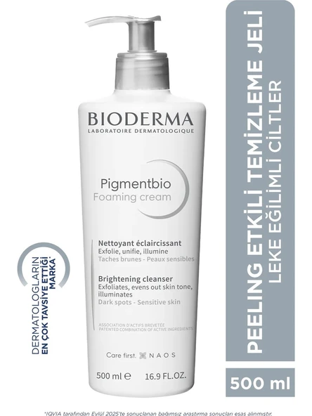 Pigmentbio Foaming Cream Leke Karşıtı Aydınlatıcı Peeling Etkili Yıkama Jeli Yüz ve Vücut 500 ml ürün görseli 1