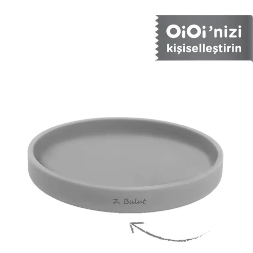 OiOi Basics Mama Tabağı Powder Grey - Resim 2