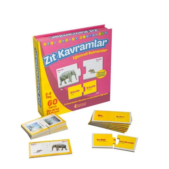 1390 DıyToy, Eğlenceli Bulmacalar - Zıt Kavramlar / 2-6 yaş ürün görseli 1