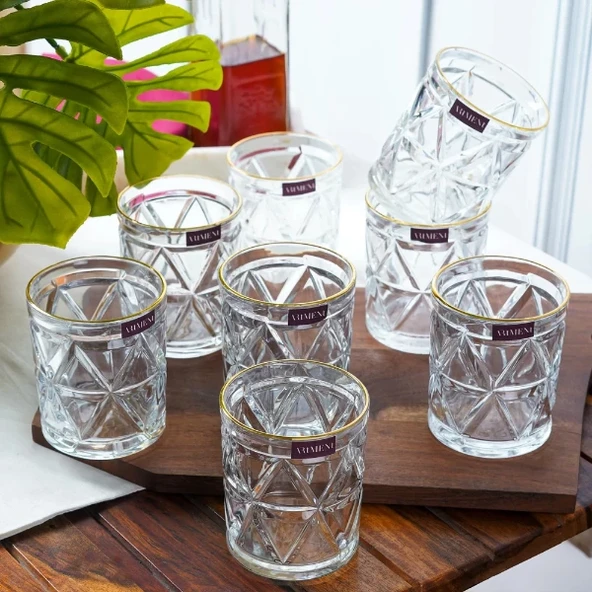 6'lı Kristal Meşrubat Bardağı 300 ml - Resim 3