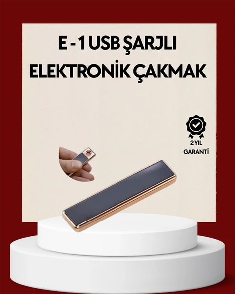 Plazma Ark Teknolojili Elektrikli Çakmak – Dokunmatik, LED Göstergeli, Şarj Edilebilir ürün görseli 1