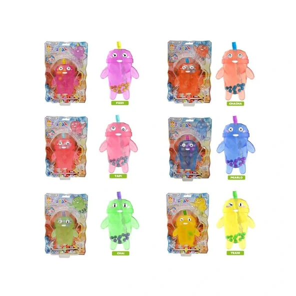 12387 SUN-BTF-FİGÜR BUBBLE TEA CRYSTAL BOBA PALS SERIES 14CM - 1 Adet Stokta Olan Gönderilir ürün görseli 1