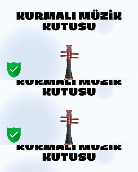 Enstrüman Şeklinde Müzik Kutusu Lüt Tasarım Melodious Music ürün görseli 1