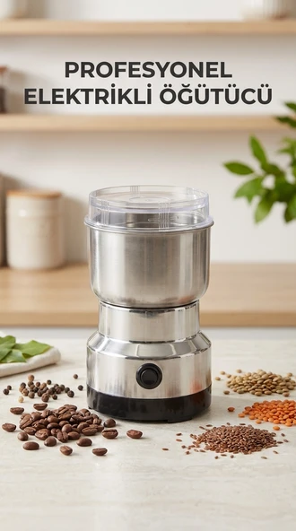 Kahve ve Baharat Öğütücü Makine Paslanmaz Çelik Ergonomik Kullanım ürün görseli 1