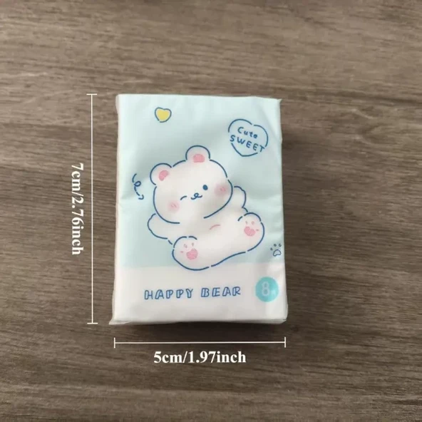 Sevimli Figürlü Çocuk Mendili 9'lu Paket - Resim 5