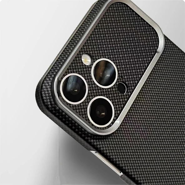 iPhone 16 Pro Max Uyumlu İphone 17 Görünümlü MagSafe Şarj Özellikli Kılıf Premium Paris Zerre Sert PC Kapak ürün görseli 1