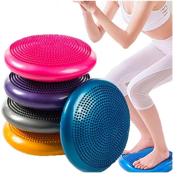 Denge Diski - Dikenli Masaj Yüzeyli - Pilates ve Koordinasyon Minderi ürün görseli 1