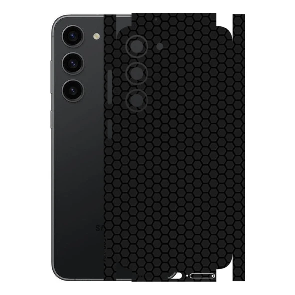 Samsung Galaxy S23 ile Uyumlu Bumper Serisi Premium Kaplama 360  Siyah ürün görseli 1