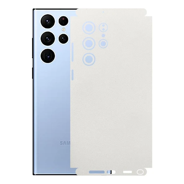 Samsung Galaxy S22 Ultra ile Uyumlu Bumper Serisi Premium Kaplama 360  Beyaz ürün görseli 1
