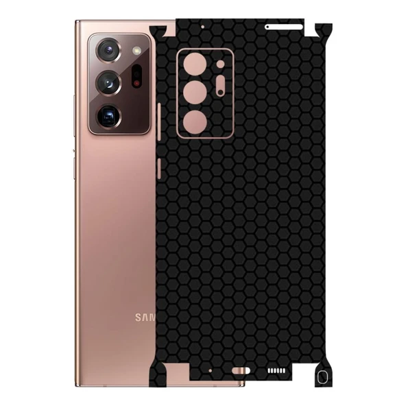 Samsung Galaxy Note 20 Ultra ile Uyumlu Bumper Serisi Premium Kaplama 360  Siyah ürün görseli 1