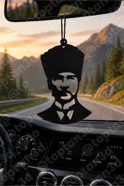 Mustafa Kemal Atatürk Ayna Süsü, Araba Süsü, Atatürk Dikiz Aynası Süsü - Eşe, Dosta, Sevgiliye Araba Hediyesi ürün görseli 1