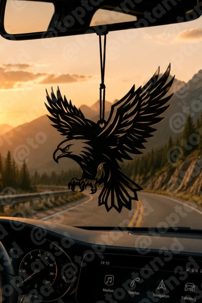 Vahşi Kartal Ayna Süsü, Araba Süsü, Kartal Dikiz Aynası Süsü - Eşe, Dosta, Sevgiliye Araba Hediyesi ürün görseli 1