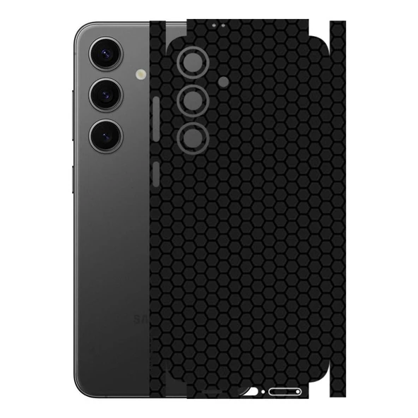 Samsung Galaxy S24 Plus ile Uyumlu Bumper Serisi Premium Kaplama 360  Siyah ürün görseli 1