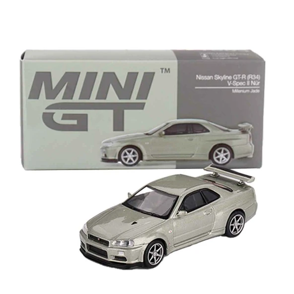 Mini GT 1:64 Nissan Skyline GT-R (R34) V-Spec II Nür Millenium ürün görseli 1