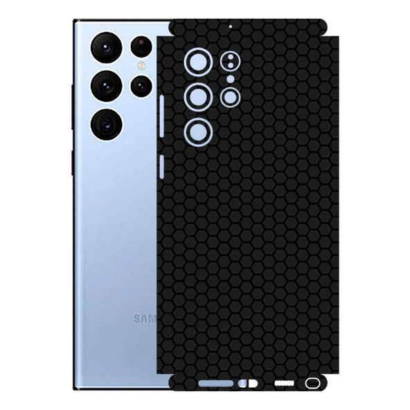 Samsung Galaxy S22 Ultra ile Uyumlu Bumper Serisi Premium Kaplama 360  Siyah ürün görseli 1