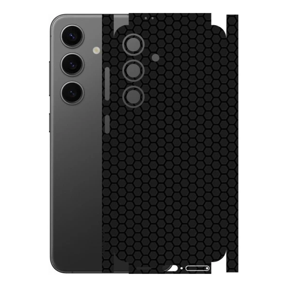 Samsung Galaxy S24 ile Uyumlu Bumper Serisi Premium Kaplama 360  Siyah ürün görseli 1