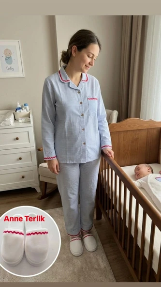 BASKILI ANNE BEBEK LOHUSA SET 3 Ay Kız ürün görseli 1