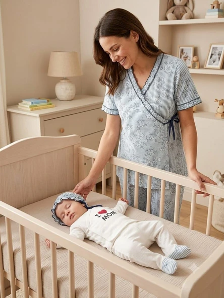 BASKILI ANNE BEBEK LOHUSA SET 3 Ay Kız ürün görseli 1