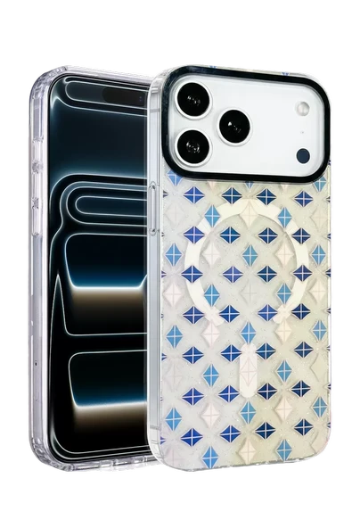 Onegif Apple iPhone 17 Pro Max Desina Magsafe Kapak - Desen 4 ürün görseli 1