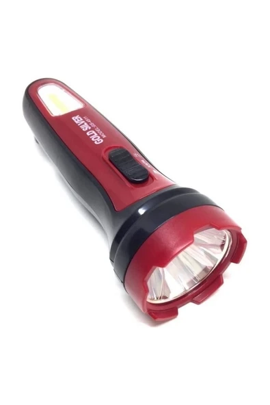 Gold Sılver Gs-4511 1 Watt+1 Watt Cob Led'li Şarjlı El Feneri ürün görseli 1