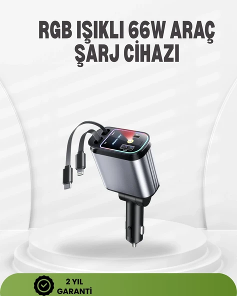 Ford, Opel, Volvo, Skoda Araçlar İçin 66w Çoklu Hızlı Şarj Cihazı ürün görseli 1