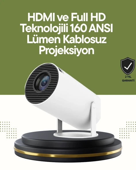 Hdmı Ve Usb Girişli Uzun Ömürlü Ampullü Projeksiyon ürün görseli 1