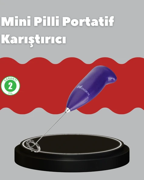 Frappe Ve Cappuccino Maker – Taşınabilir Pilli Köpürtücü Mikser ürün görseli 1