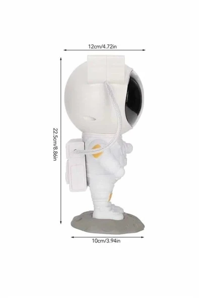 Projeksiyon Astronot Lamba Speaker Sevimli Astronot Bluetooth Hoparlör ürün görseli 1