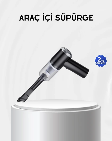 Kablosuz El Süpürgesi – Araç İçi Temizlik İçin 5500pa Güçlü Emiş, Usb Şarjlı ürün görseli 1