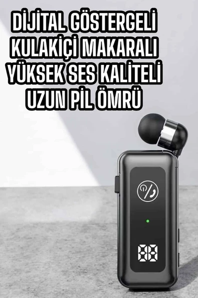 Kablolu Bluetooth Kulaklık Kulak İçi Stereo Mikrofonlu Dijital Göstergeli ürün görseli 1