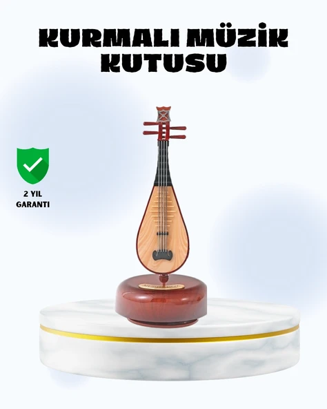 Enstrüman Şeklinde Müzik Kutusu Lüt Tasarım Melodious Music ürün görseli 1