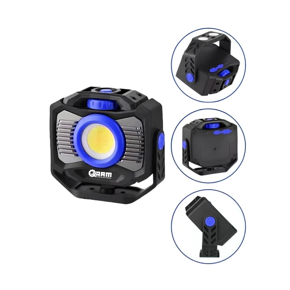 Arm Esen200a İle Profesyonel Aydınlatma 2000 Lümen Güç, 4000mah Batarya, Çift Mıknatıs Ve Tripod Girişi. En Zorlu İşlerde En Büyük Yardımcınız. Hemen Keşfedin ürün görseli 1
