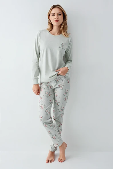 RolyPoly 3703-S Kadın Uzun Kol Pijama Takım ürün görseli 1
