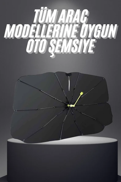 Yeni Nesil Tüm Araç Modellerine Uygun Oto Şemsiye Katlanabilir Uv Işınlarına Karşı ürün görseli 1