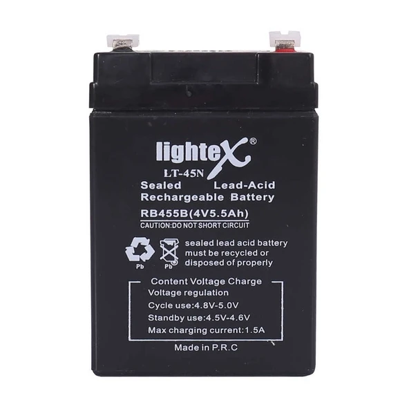 Lightex Lt-45 4v 5.5ah Işıldak Fener Aküsü ürün görseli 1