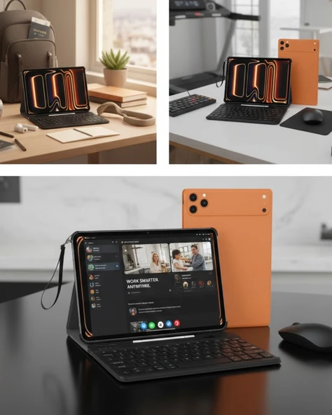 Tablet Pc Klavyeli Set Geniş Ekran Yüksek Depolama Ve Android Sistem ürün görseli 1