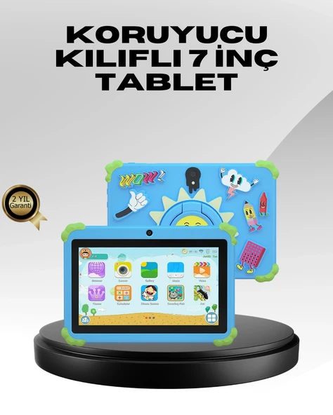 Android İşletim Sistemli 7 İnç Tablet Günlük Kullanıma Uygun ürün görseli 1