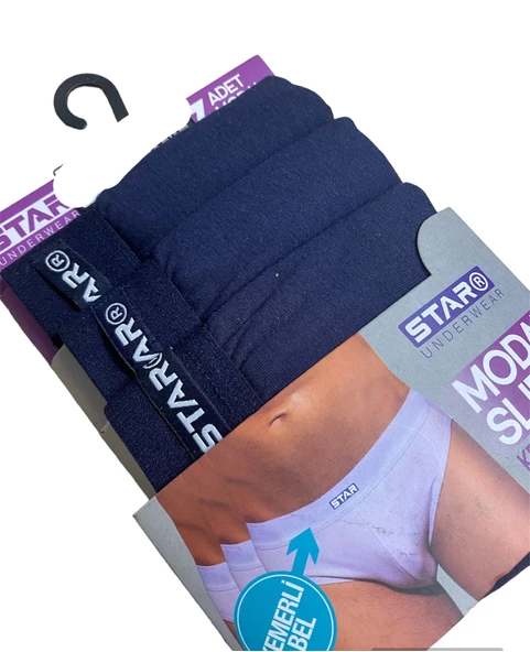 Star 109 Erkek 3'lü Modal Slip - Resim 4
