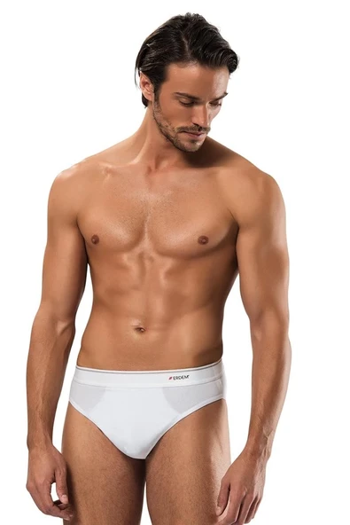 Erdem Erkek Lyc Slip 1340 Beyaz 2XL ürün görseli 1
