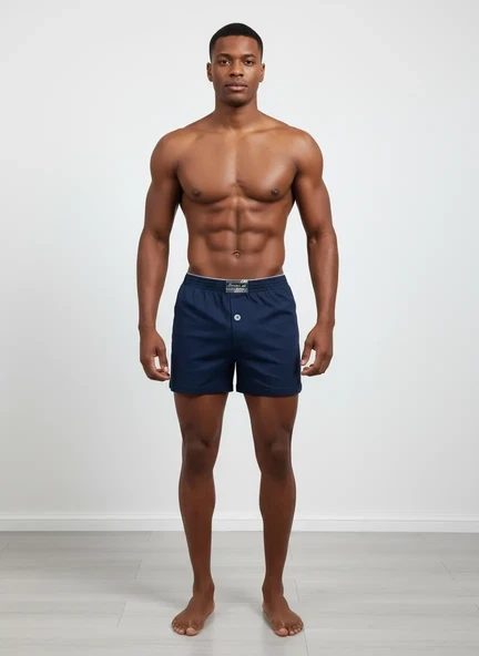 Huma One Erkek Havlu Bel Düz Boxer Battal Boy 3XL- 3ADET ürün görseli 1