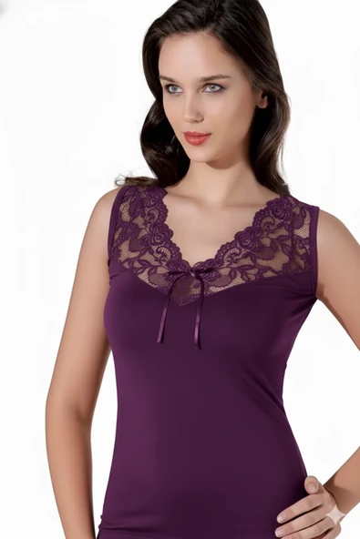 Şahinler Dantelli V Yaka Atlet B398 - Resim 4